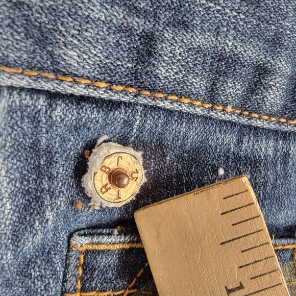 True Religion Jeans Mens Size 39 x 34 Straight Leg Blue Denim M242301H4 - Picture 9 of 16